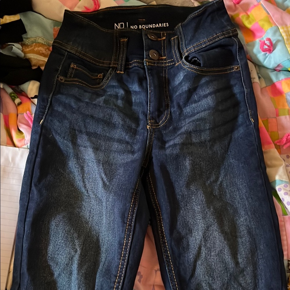 No Boundaries Women's Blue Jeans